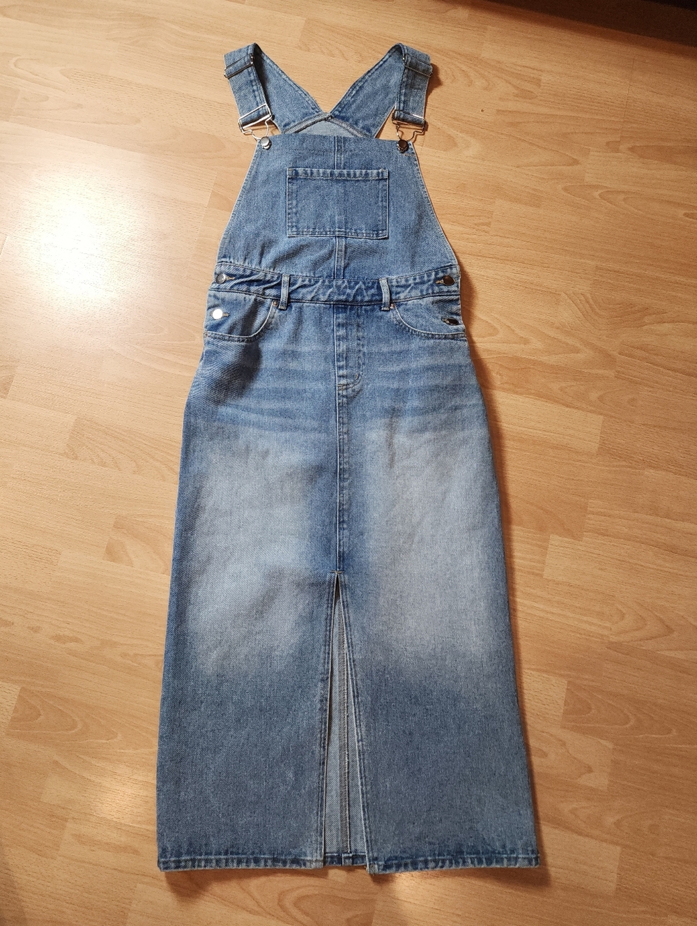 Lulus Denim Skirtall‎ Jumper Midi Dress Size Small New Sample Piece